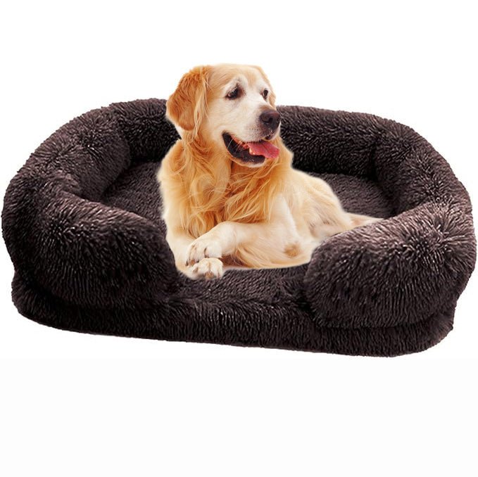 Canapé pour Chien - SquareDogCouch™ - Marron - foncé - Mr Chien