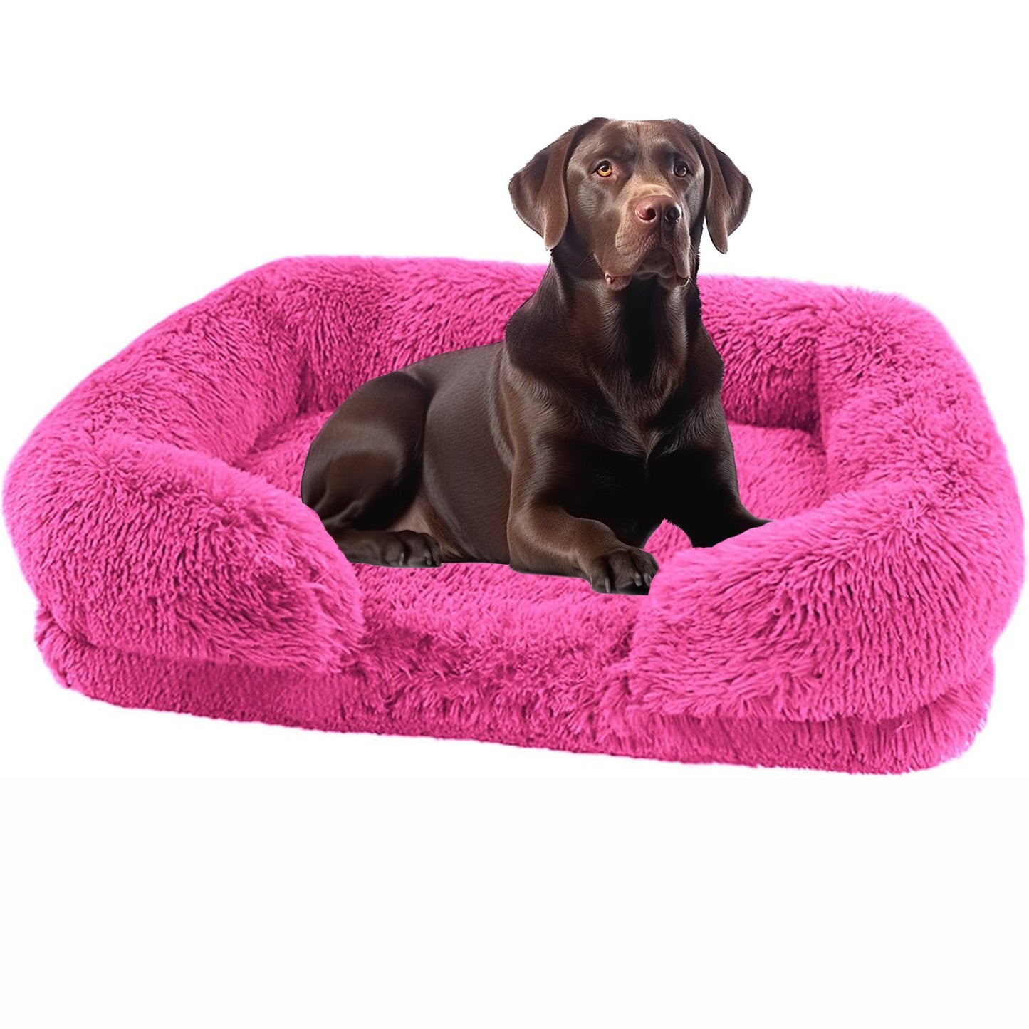 Canapé pour Chien - SquareDogCouch™ - Vibrant - rose - Mr Chien