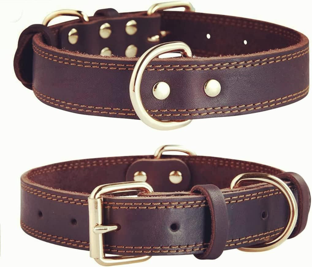 Collier pour chien - ClassyLeather™ - Marron - Mr Chien