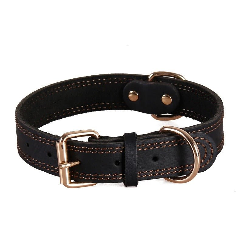 Collier pour chien - ClassyLeather™ - Noir - Mr Chien