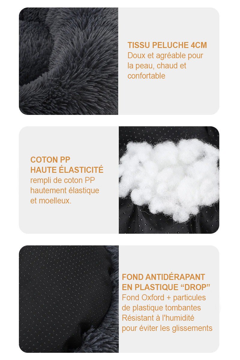Coussin pour Chien - CozyDogDonut⹠- Gris dégradé - Mr Chien