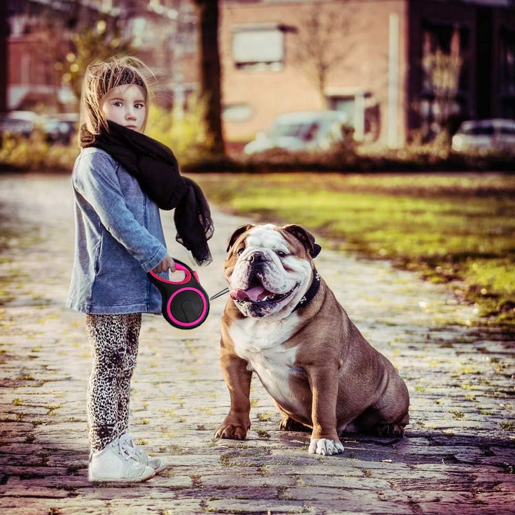 Laisse pour chien - EasyRoll™ - Rose - Mr Chien