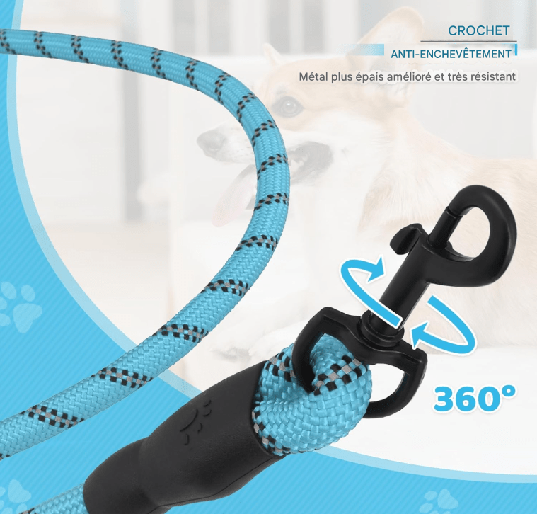 Laisse pour chien - StrongLeash™ - Bleu - Mr Chien