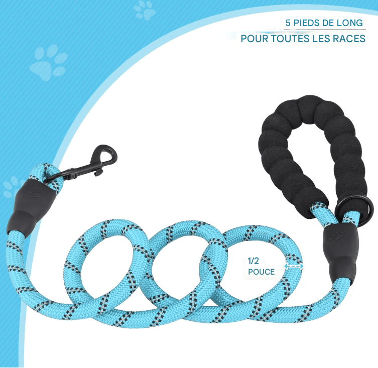 Laisse pour chien - StrongLeash™ - Bleu - Mr Chien