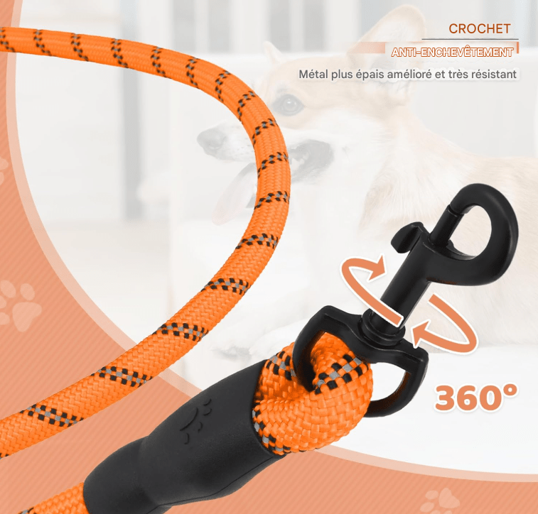 Laisse pour chien - StrongLeash™ - Orange - Mr Chien