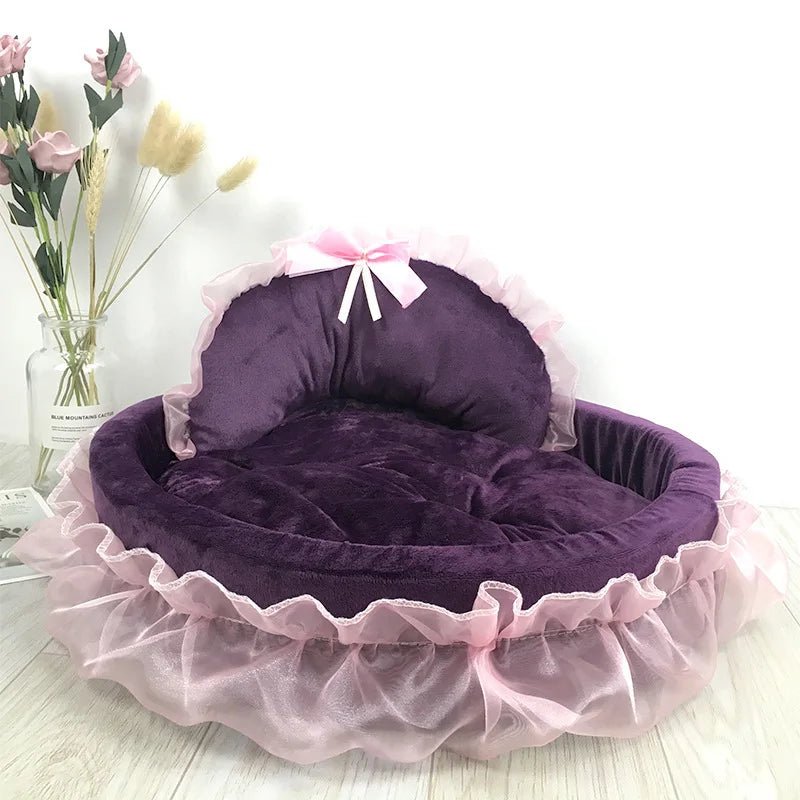 Lit Pour Chien - CuteLaceDogBedâą - Violet - Mr. Chien