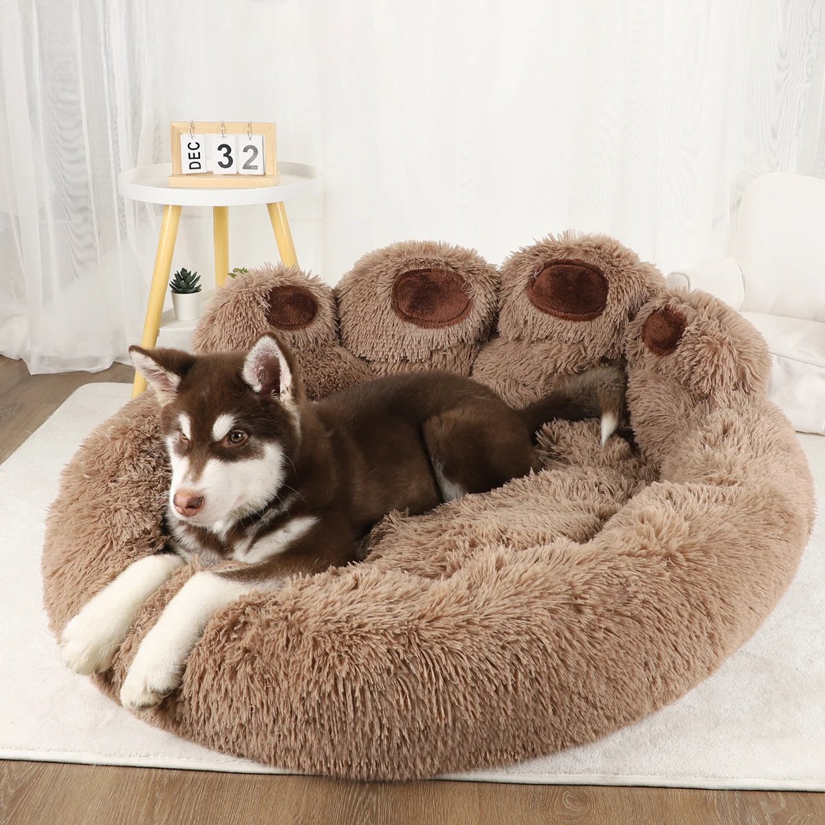 Lit pour Chien - FluffyDogBed™ - Café - Mr. Chien
