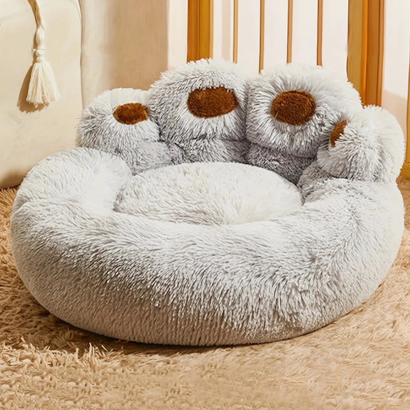 Lit pour Chien - FluffyDogBedâą - Gris - Mr. Chien