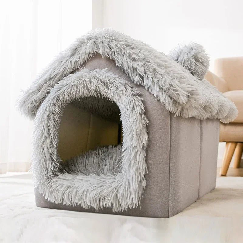 Niche pour Chien - ComfortableDogHouse™ - Gris Fourrure - Mr. Chien