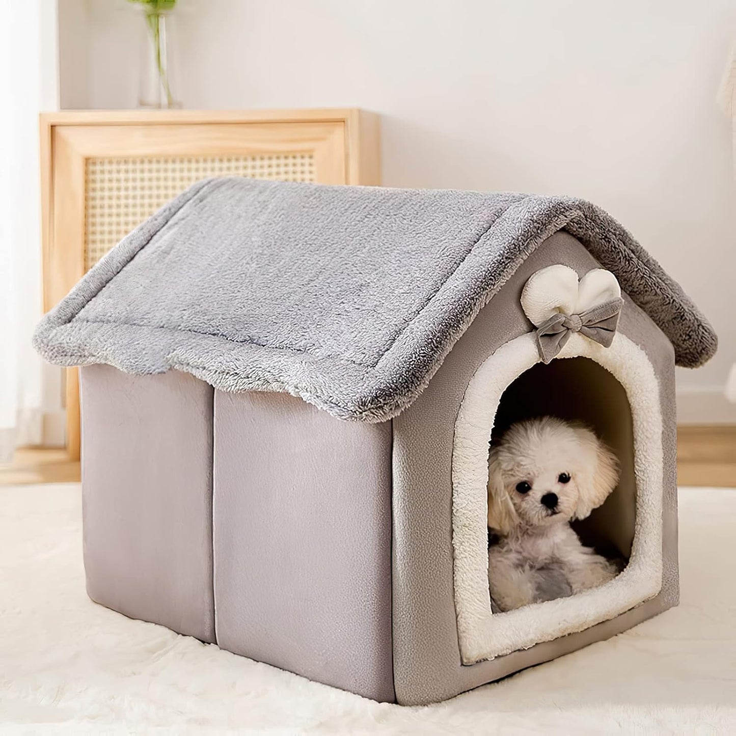 Niche pour Chien - ComfortableDogHouse™ - Gris Lapin - Mr. Chien