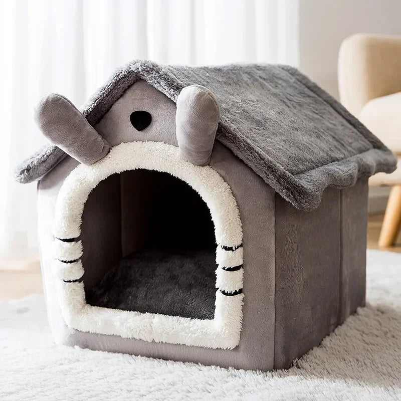 Niche pour Chien - ComfortableDogHouse™ - Toit simple gris - Mr. Chien