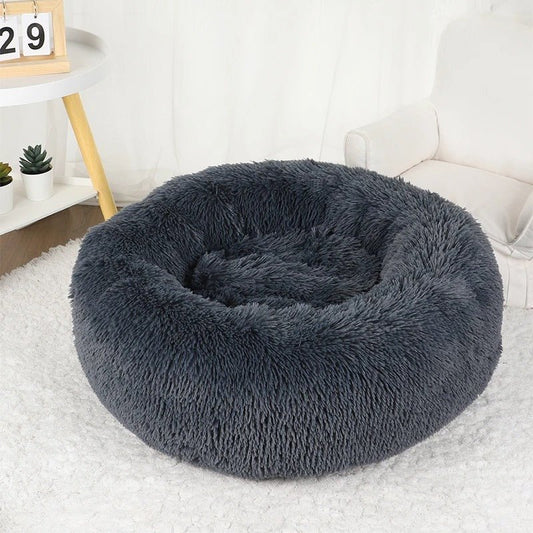 Coussin pour Chien - CozyDogDonut™ - Gris foncé - Mr Chien