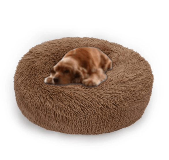 Coussin pour Chien - CozyDogDonut™ - Marron clair - Mr Chien