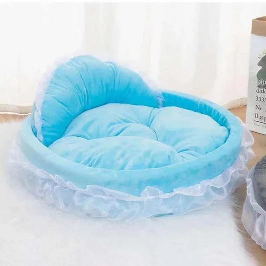 Lit Pour Chien - CuteLaceDogBed™ - Bleu - Mr. Chien