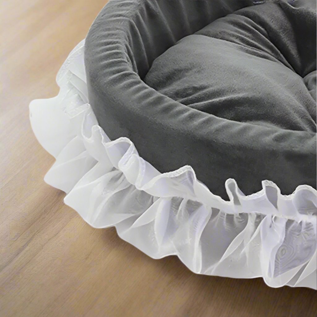 Lit Pour Chien - CuteLaceDogBed™ - Gris - Mr. Chien