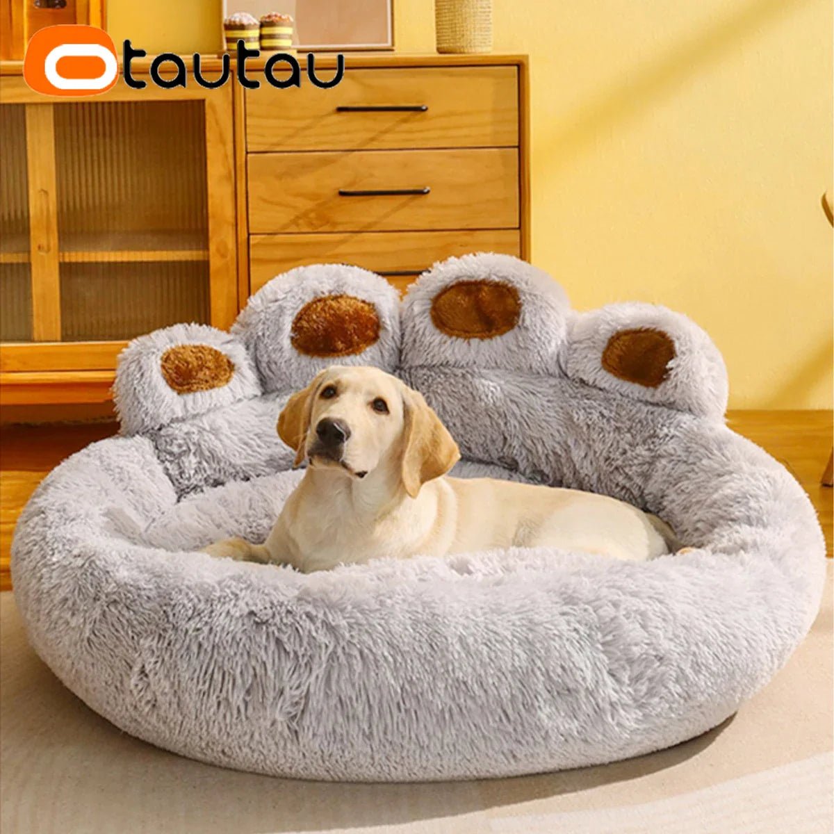 Lit pour Chien - FluffyDogBed™ - Gris - Mr. Chien